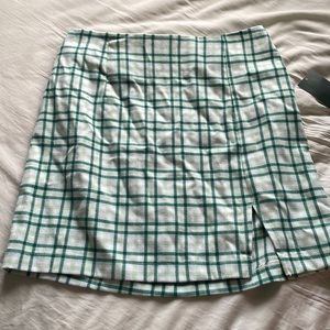 Wild Fable Green Plaid Skirt